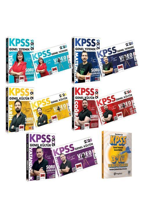 2026 KPSS Tüm Dersler Video Ders Notları-Tüm Dersler Çözümlü Soru Bankası-Çözümlü 3 Deneme Hediye