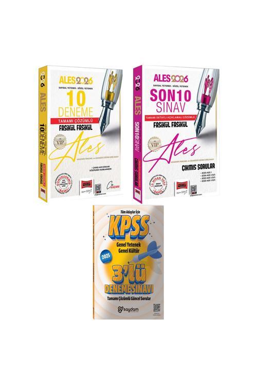 2026 ALES VIP Sayısal-Sözel Yetenek Çözümlü Fasikül 10 Deneme-Son 10 Sınav Fasikül Çıkmış Sorular