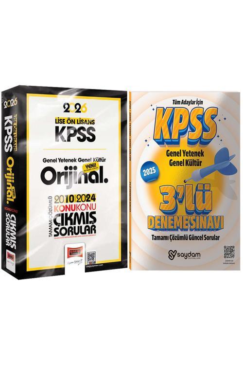 2026 KPSS GYGK Lise-Ön Lisans Orijinal Tamamı Çözümlü 2010-2024 Konu Konu Çıkmış Sorular(775 Sayfa)