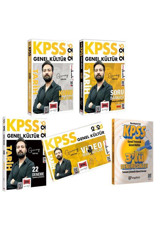 2026 KPSS Tarih Konu Anlatımı-Çözümlü Soru Bankası-Çözümlü 22Deneme-Video Ders Notları(Günay Göktaş)