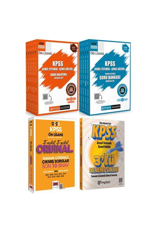 2026 KPSS Ön Lisans Karma Set(Konu Anlatımlı 6 Kitap-Soru Bankası 5 Kitap-Fasikül Çıkmış Sorular)