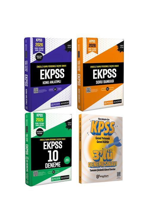 2026 E-KPSS Konu Anlatımı-Soru Bankası-Çözümlü 10 Deneme(Ortaöğretim-Ön Lisans)-3 Deneme Hediye