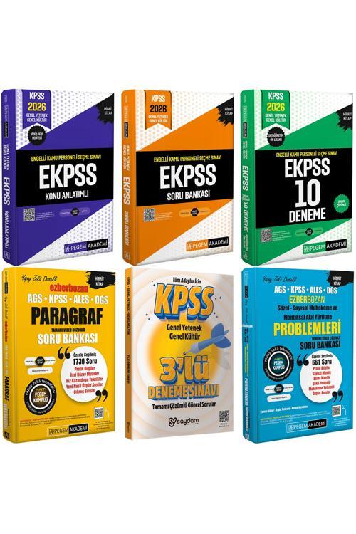 2026 E-KPSS Konu Anlatımı-Soru Bankası-Çözümlü 10 Deneme(Ortaöğretim-Ön Lisans)Paragraf-Akıl Yürütme