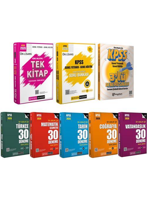 2026 KPSS GYGK Ön Lisans Konu Anlatımı(688 sayfa)-Video Çözümlü Soru Bankası(526 sayfa)-30 Deneme