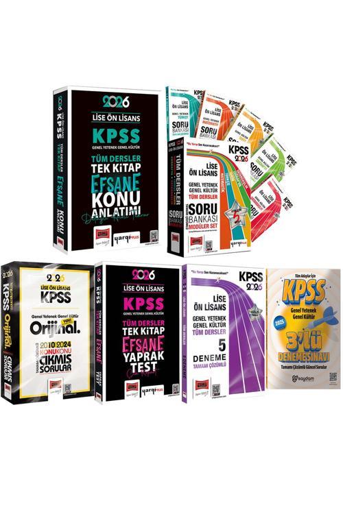 2026 KPSS Lise Ön Lisans GYGK MEGA Set(Konu Anlatımı-Soru Bankası-Yaprak Test-Çıkmış Sorular-Deneme)