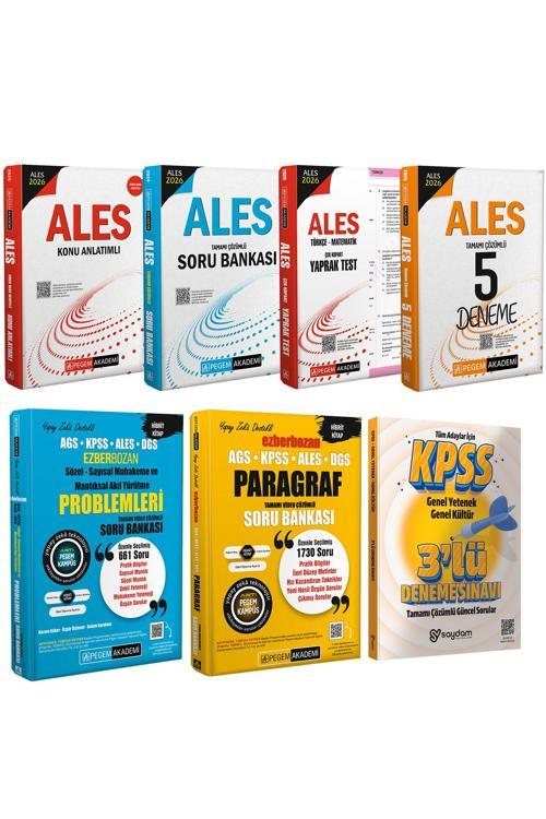 2026 ALES Mega Set(Konu Anlatımı-Soru Bankası-Çek Kopart Yaprak Test-5 Deneme-Paragraf-Akıl Yürütme)
