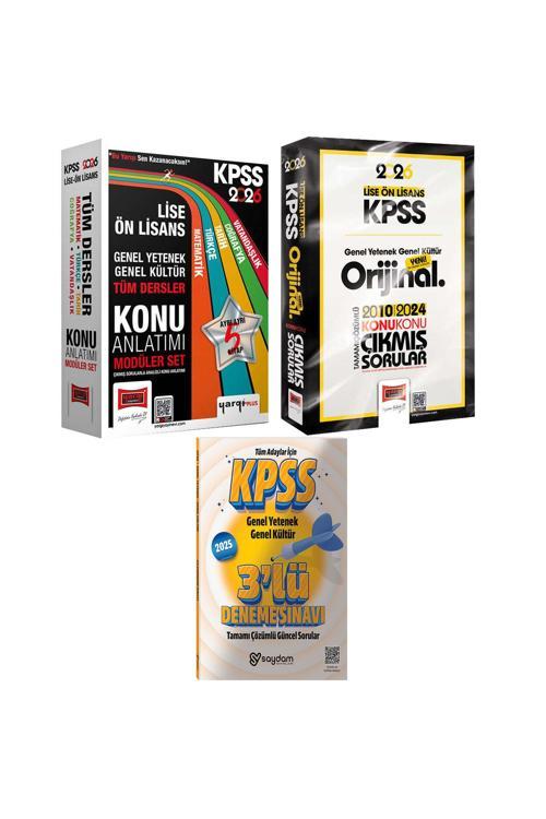 2026 KPSS Lise Ön Lisans GYGK Tüm Dersler Konu Anlatımı 5 Kitap-Çözümlü Konu Konu Çıkmış Sorular