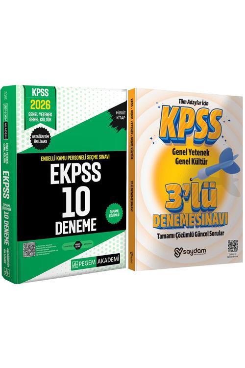 2026 E-KPSS Tamamı Çözümlü 10 Deneme(Ortaöğretim-Ön Lisans)-2026 Çözümlü 3 Deneme Hediye