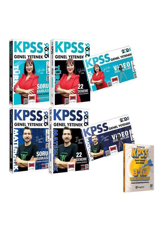 2026 KPSS Çözümlü Türkçe-Matematik Soru Bankası-Deneme-Video Ders Notları(Yelda Ünal,İlyas Güneş)