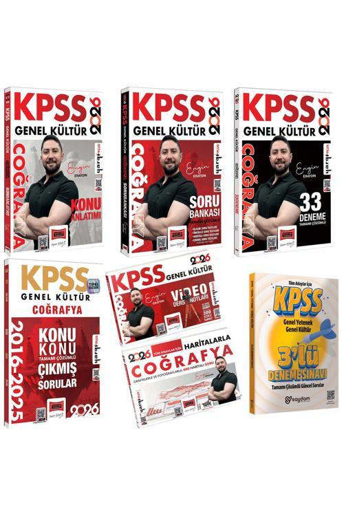 2026 KPSS Coğrafya Konu Anlatımı-Soru Bankası-Video Ders-33 Deneme-Çıkmış Sorular-Haritalarla