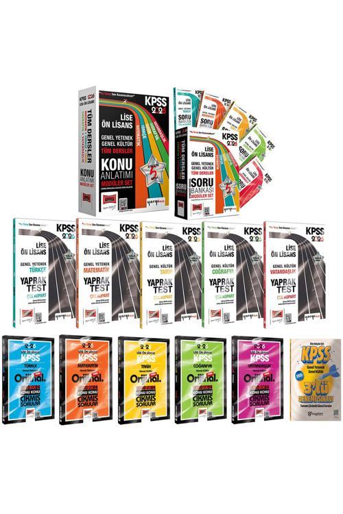 2026 KPSS Lise Ön Lisans GYGK Konu Anlatımı-Soru Bankası 5+5Kitap-Çıkmış Sorular-Yaprak Test-3Deneme