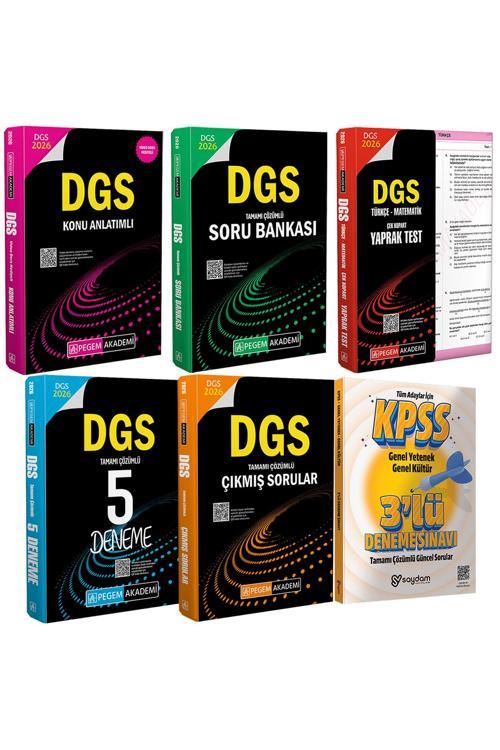 2026 DGS Konu Anlatımı-Çözümlü Soru Bankası-Çek Kopart Yaprak Test-Çözümlü 5Deneme ve Çıkmış Sorular