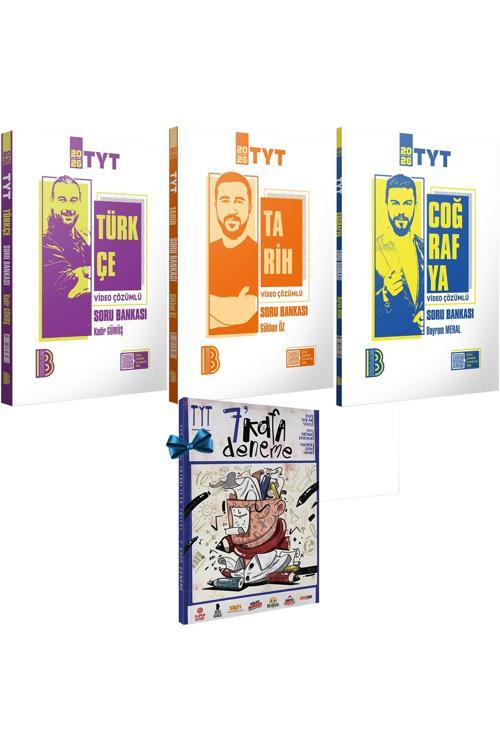 2026 TYT Türkçe-Tarih-Coğrafya Video Çözümlü Konu Özetli Soru Bankası-TYT 7 Kafa Deneme Hediye