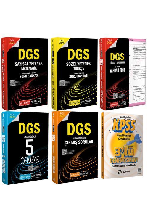 2026 DGS Sözel Sayısal Yetenek Soru Bankası-Çek Kopart Yaprak Test-Çözümlü 5Deneme ve Çıkmış Sorular