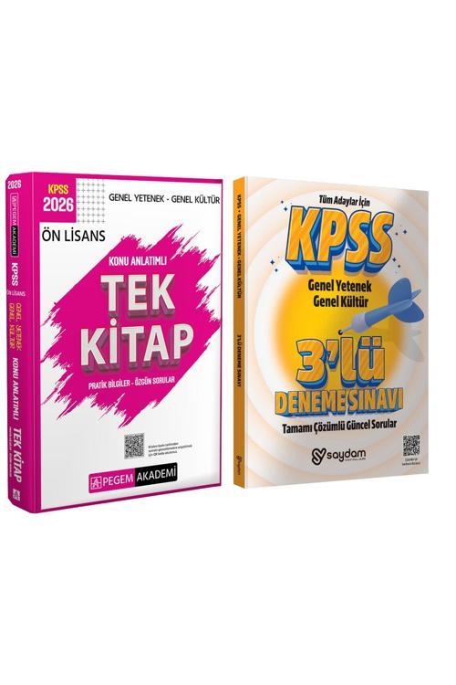 2026 KPSS GYGK Ön Lisans Konu Anlatımlı Tek Kitap(688 sayfa)