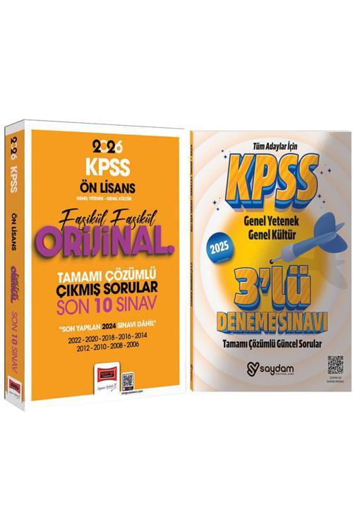2026 KPSS Ön Lisans GYGK Orijinal Fasikül Fasikül Çözümlü Çıkmış Sorular Son 10 Sınav-3 Deneme