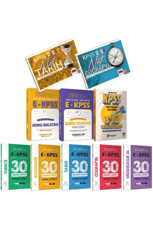 2026 E-KPSS GYGK Akılda Kalan Tarih-Coğrafya-Konu Anlatımı-Çözümlü Soru Bankası-Çözümlü 30 Deneme