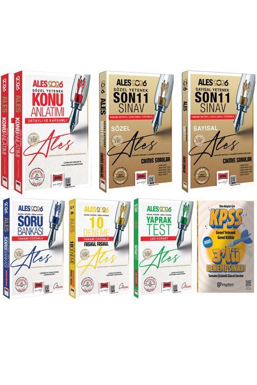 2026 ALES VIP Sözel-Sayısal Yetenek Konu-Soru-Deneme-Yaprak Test-Son 11 Yıl Çıkmış Sorular-3 Deneme