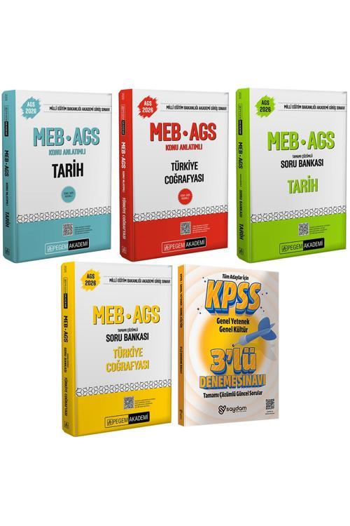 2026 MEB-AGS Tarih-Türkiye Coğrafyası Konu Anlatımı ve Tamamı Çözümlü Soru Bankası-Çözümlü 3 Deneme
