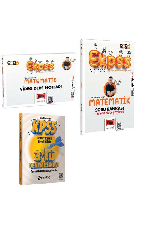 2026 E KPSS Tüm Adaylar İçin Matematik Video Ders Notları-Tamamı Video Çözümlü Soru Bankası-3 Deneme