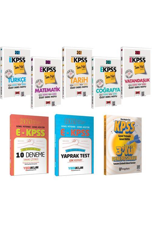 2026 E-KPSS GYGK Tam Not Serisi Tüm Dersler Özet Ders Notu-Çözümlü 10 Deneme-Çek Kopart Yaprak Test