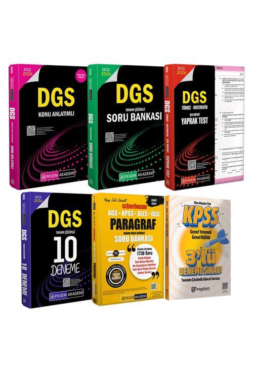 2026 DGS Konu Anlatımı(Video Ders)-Çözümlü Soru Bankası-Çek Kopart Yaprak Test-10 Deneme-Paragraf