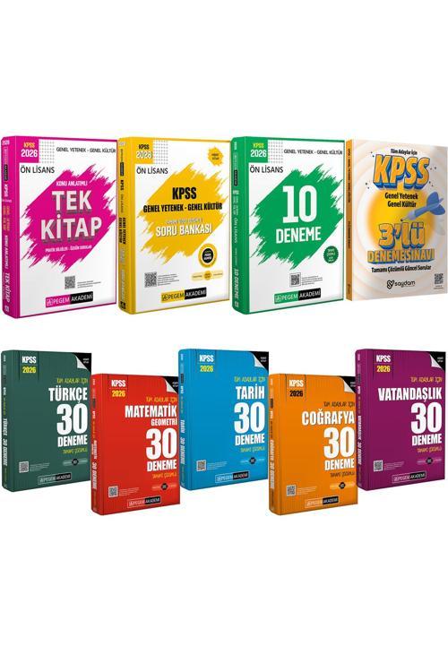 2026 KPSS Ön Lisans Konu Anlatımı-Video Çözümlü Soru Bankası-Çözümlü 10 Deneme-Tüm Dersler 30 Deneme