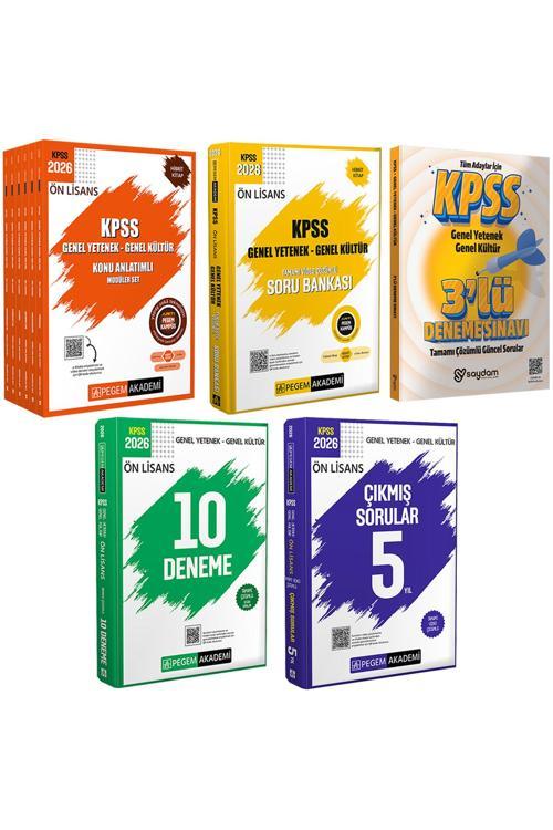 2026 KPSS Ön Lisans Konu Anlatımlı 6Kitap-Video Çözümlü Soru Bankası-Çözümlü 10Deneme-Çıkmış Sorular