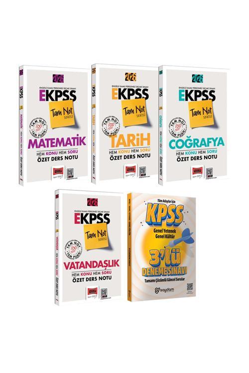 2026 E-KPSS Tam Not Serisi Matematik-Tarih-Coğrafya-Vatandaşlık Özet Ders Notu-Hem Konu Hem Soru
