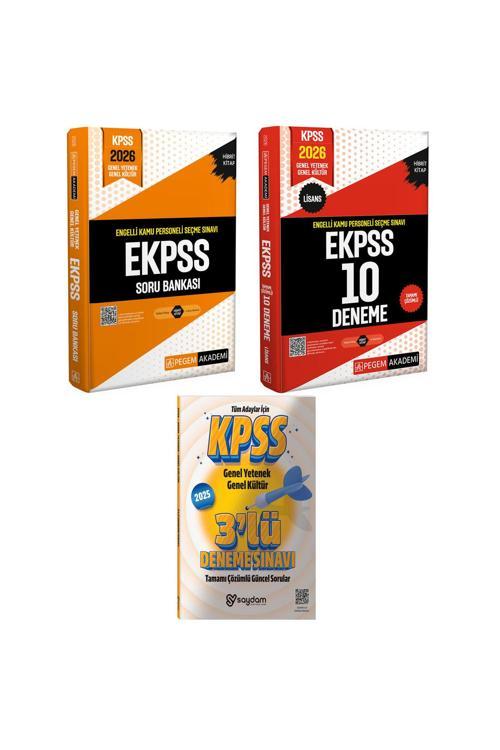2026 E-KPSS Engelli Kamu Personeli Seçme Sınavı Soru Bankası-Çözümlü 10 Deneme-3 Deneme Hediye