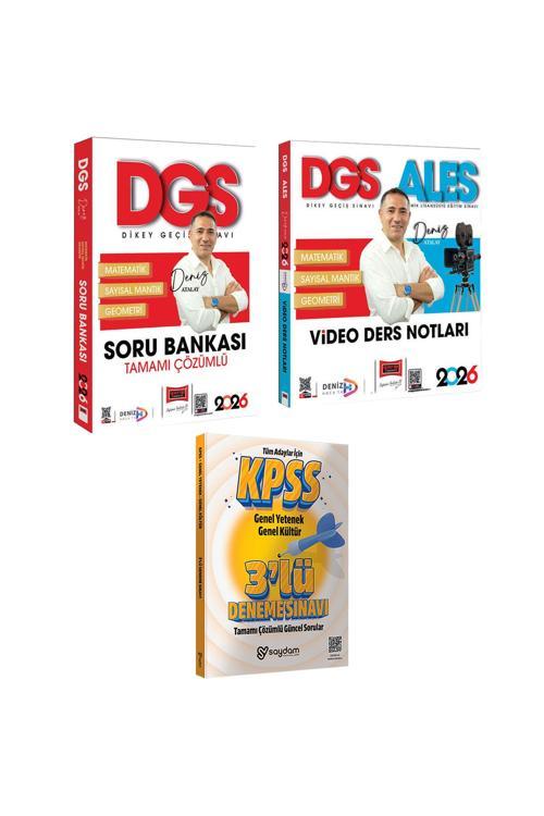 2026 DGS Tamamı Çözümlü Matematik Soru Bankası ve Video Ders Notları(Deniz Atalay)