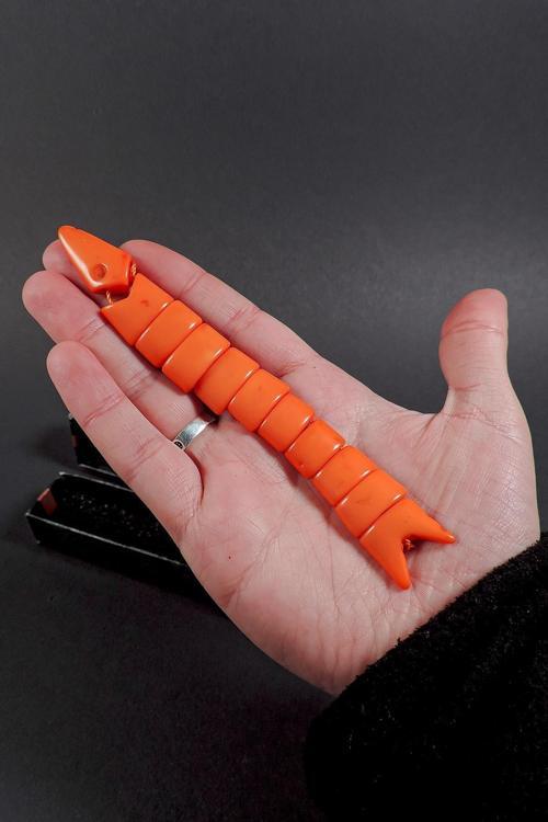 Açık Turuncu Renk Stres İçin Balık Tesbih