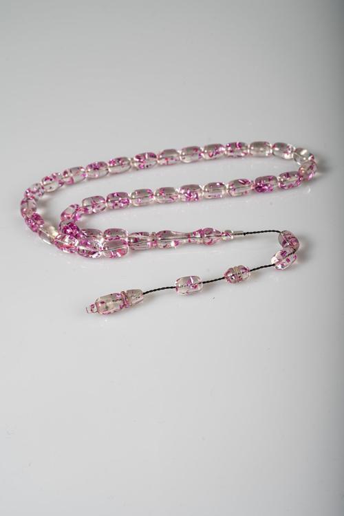 Usta İşçilik Kapsül Tane Mor Parçacıklı Uçak Camı Tesbih