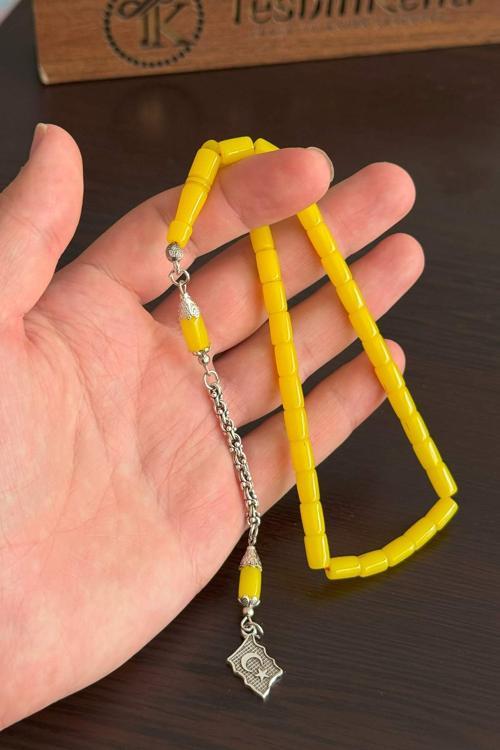 Günlük Kullanım Boy Limon Sarı Uçak Camı Tesbih