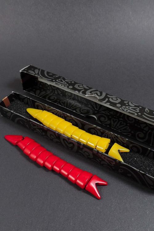 2'Li Kombin Stres İçin Kırmızı Sarı Renk Balık Tesbih