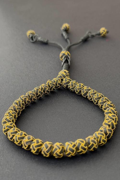 Emek ve Sanat Siyah Renk 1000 Ayar Gümüş Kazaz Tesbih