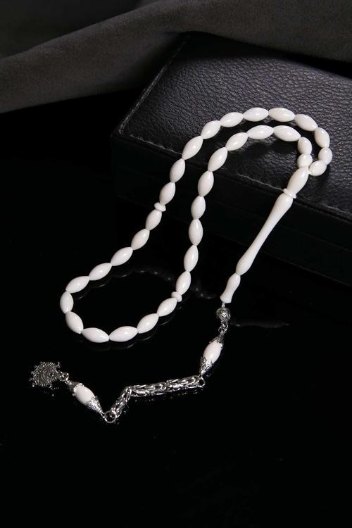 Kral Püsküllü Arpa Tane Deve Kemiği Tesbih