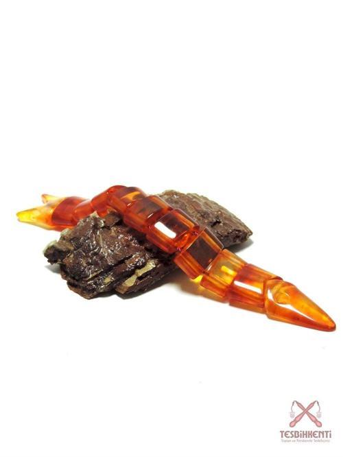 Şeffaf Turuncu Balık Tesbih