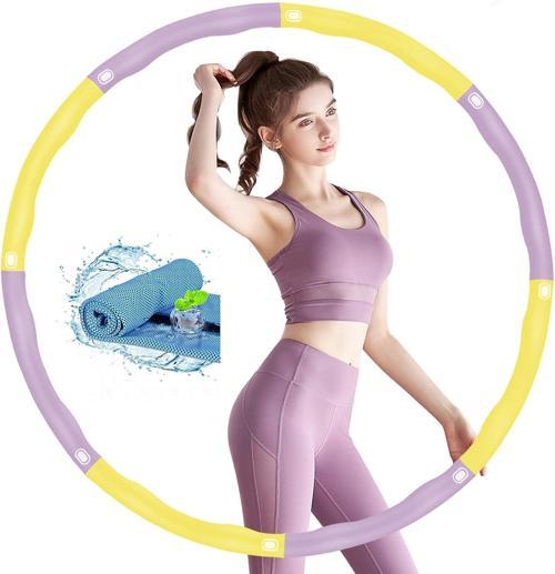 Egzersiz Çemberi 8 Parçalı Ayarlanabilir Ağırlıklı 1KG 72/85/95 cm Bel Bölgesi Spor Aleti