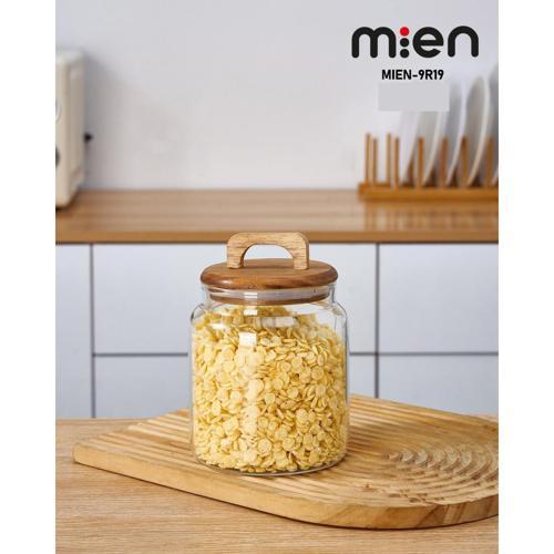MİEN AKASYA KAPAKLI BOROSİLİKAT CAM KAVANOZ 1150 ml