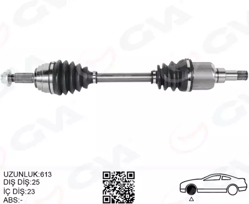 ÖN AKS KOMPLE SOL FORD YENI COURIER 20171.5-1.6 TDCI -1.0 ECOBOOST JT763B437AB 2236025