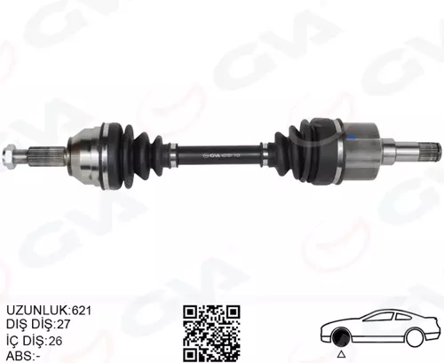 ÖN AKS KOMPLE SOL FORD MONDEO 1 -2 1.6- 1.8 - 2.0 1993-2000 96BG 3B437 AAB 1023212