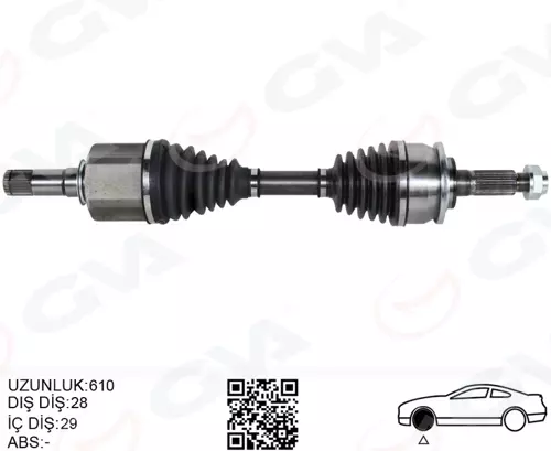 ÖN AKS KOMPLE SOL FORD RANGER TKE 2011 2.2 TDCI 4 4 AB393A428CC 1749219 UF9T2560XB