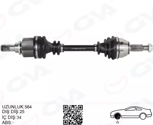 ÖN AKS KOMPLE SOL FORD FIESTA 6 1.0 ECOBOOST 2014 B-MAX 2014 1.6TI D1B73B437CB 1768179