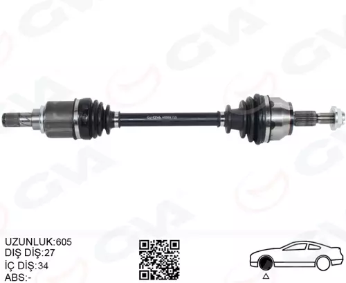 ÖN AKS KOMPLE SOL FORD FOCUS 3 1.6 TI 2011-2017 BENZINLI EV613B437EA BV613B437BA 2066256