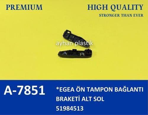 ÖN TAMPON TUTUCU BRAKET SOL DIŞ TARAF EGEA 2015 51984513 (5 ADET)