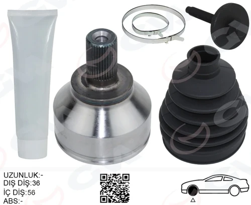 ÖN AKS KAFASI DIŞ SAĞ-SOL FOCUS 2 2003-2011 C MAX 2.0TDCI 2003-2010 VOLVO S40 2 2007-2010 550 2007-2010 T5 3M513A328DB 3M513A327DA 36000561