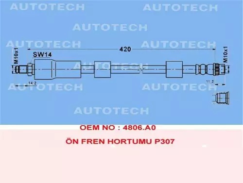 ÖN FREN HORTUMU KIA CAPITAL (5 ADET)