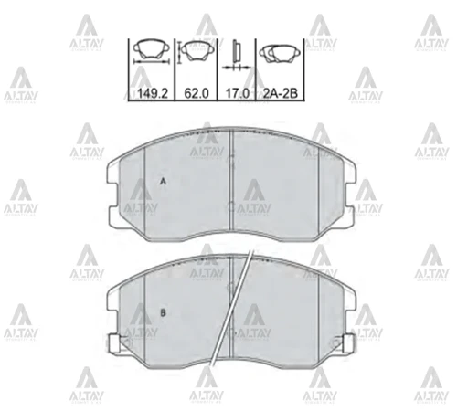 FREN BALATA CAPTIVA 2007-2011 / OPEL ANTARA 2007-2014 ÖN 96626070 20789468