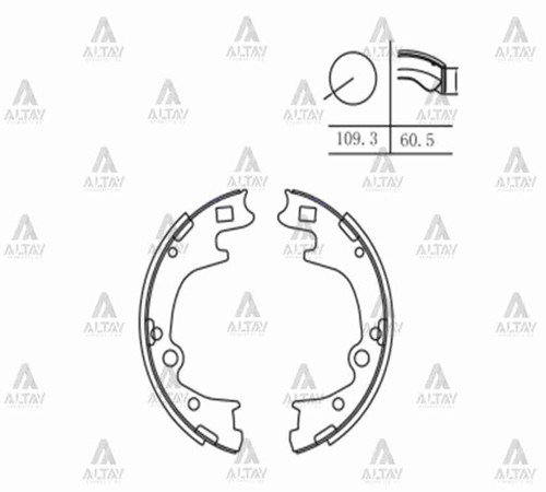 FREN BALATA STAREX 2004-2011 LİBERO KAMYONET PABUÇ ARKA (OEM TİP) 58305 47A00